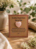 Rose Quartz Pocket Heart | Pocket Hug Gift | Thinking of You | I Love You Gift | Heart Keepsake | Friendship Gift | Letterbox Gift